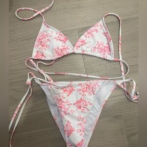 Rose Floral Print Bikini
